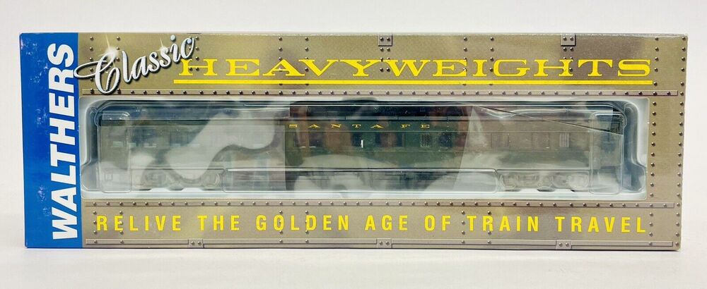 Walthers HO Santa Fe Pullman Heavyweight Solarium-Obs Plan #3975C 932-10452 New